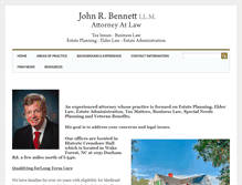 Tablet Screenshot of johnbennettlaw.com